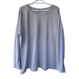 Heyson beige pullover round neck sweater beige women's size 1XL